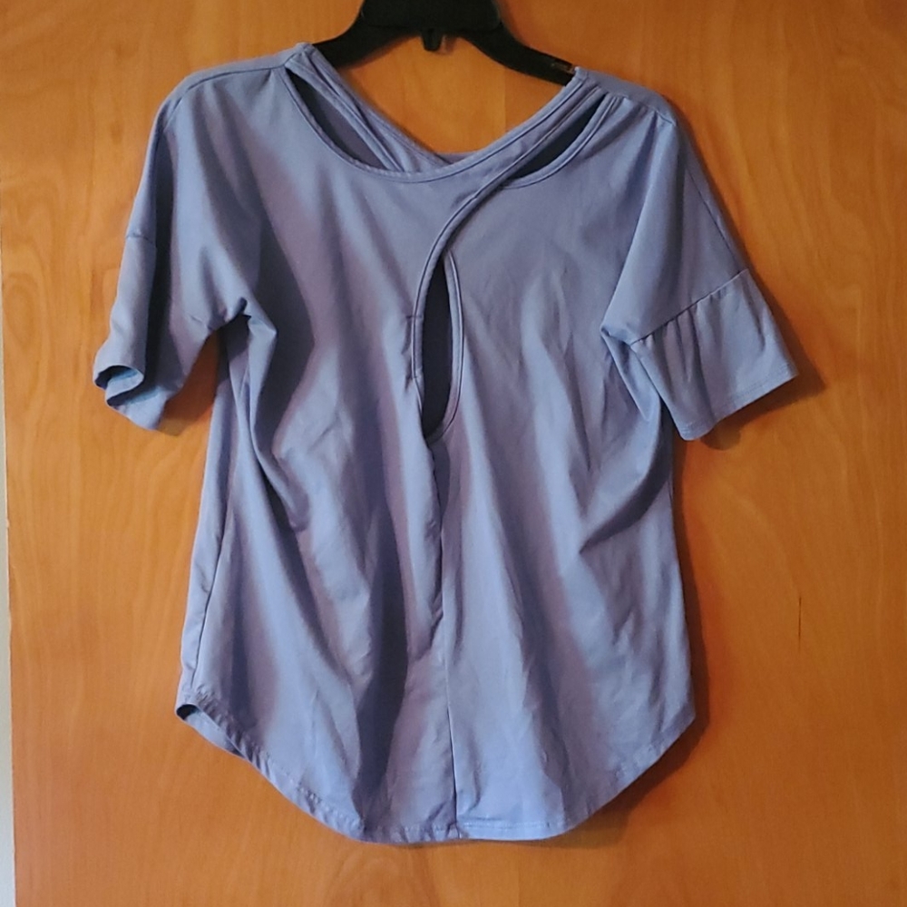 Blue Yoga Top